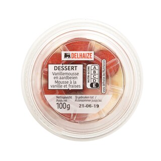 Delhaize | Mousse vanille fraises 