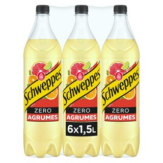 Schweppes | Agrumes | Zero | rPET 6 x 1,5 l