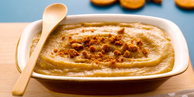 Compote de pommes aux speculoos