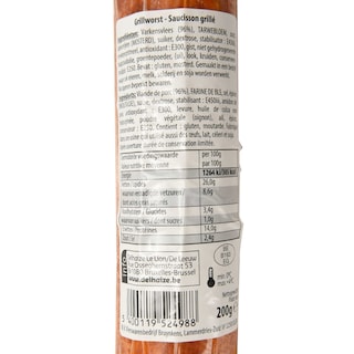 Delhaize | Saucisson |Grillé 