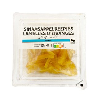 Delhaize | Lamelles d'oranges | Confites 