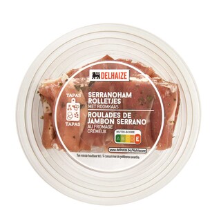 Delhaize | Serranoham rolletjes | Roomkaas | FA SG 