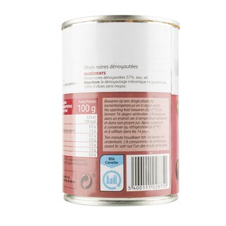 Delhaize | Olijven | Zwart | Ontpit 