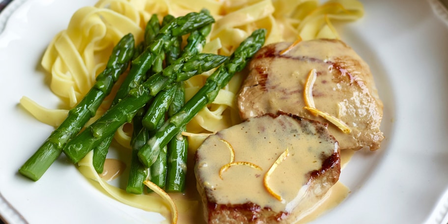 Sautés de veau à l’orange