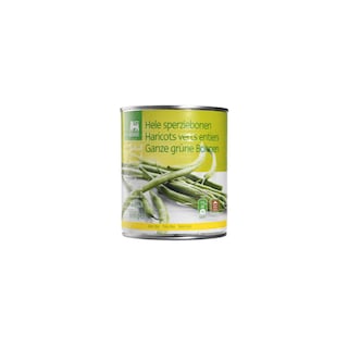 Delhaize | Haricots verts | Entiers | Très fins | Boîte 