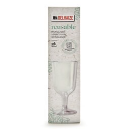 Herbruikbaar wijnglas | plastic | 18cl