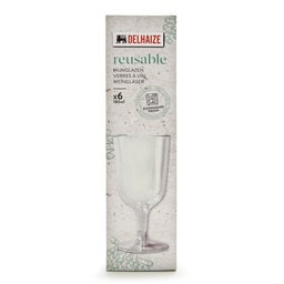 Verre à vin réutilisable | plastique | 18cl