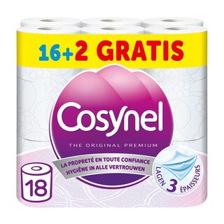 Cosynel | Toiletpapier | Roze | 16+2 Gratis | Eco 