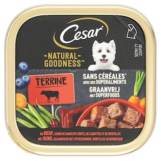 Cesar | Hondenvoeding | Terrine | Rund | Groenten 