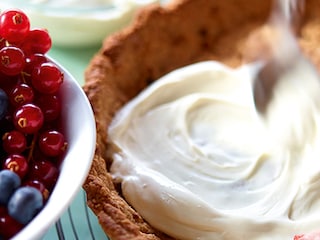 Tarte aux petits beurre et aux fruits rouges