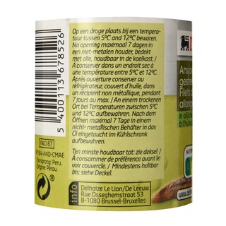 Delhaize | Anchois | Filets | Allongés | Huile d'olive 60 gr