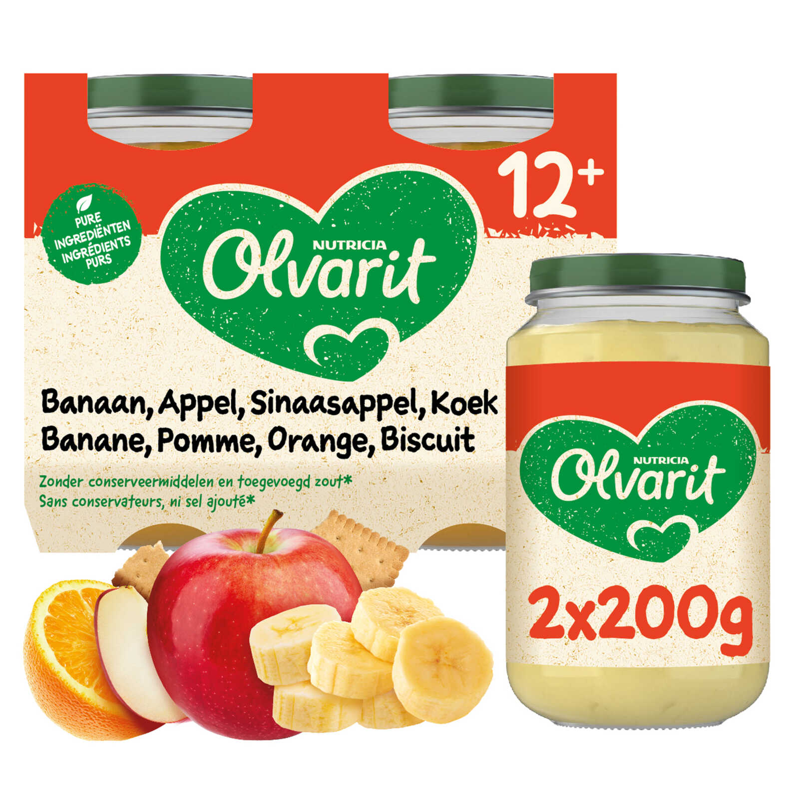 Olvarit Fruitpap | Banaan Appel Koek | 12M