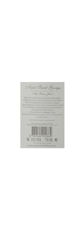 France - Frankrijk | Bourgogne - Côte de Nuits | Nuits Saint-Georges aux Saints Juliens 2015 