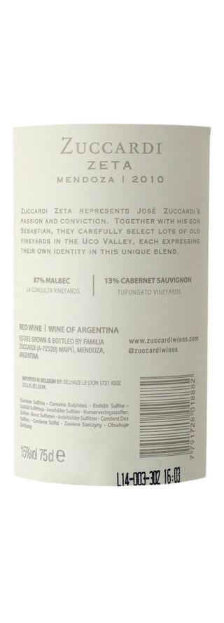 Argentine - Mendoza | Zeta Zuccardi 2010 