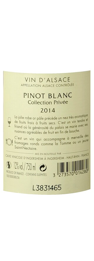 France - Frankrijk | Alsace - Ingersheim | Ingersheim Pinot Blanc 