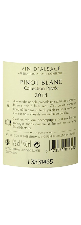 France - Frankrijk | Alsace - Ingersheim | Ingersheim Pinot Blanc 