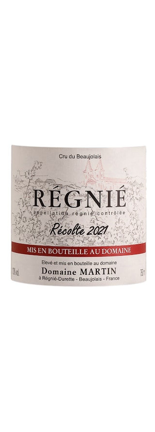 Domaine Martin | Régnié | 2021 75 cl