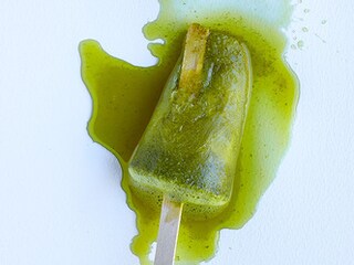 Sorbet au basilic et à la menthe