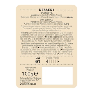 Delhaize | Café | Dessert | Soluble 