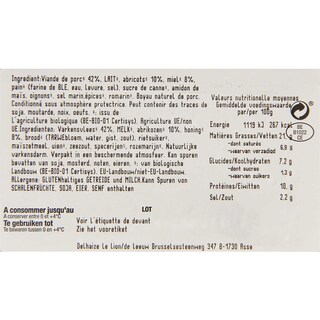 Delhaize | Bio | Witte pens | Abrikoos | Bio 