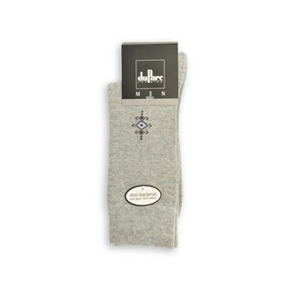 duParc | Herensokk | anti bact | grijs motif | 39/42 