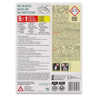 Delhaize | Bloc-WC | Power | 5 Goutes | Citron | Duo 