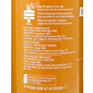 Delhaize | Sap | Sinaasappel | Vers Geperst 