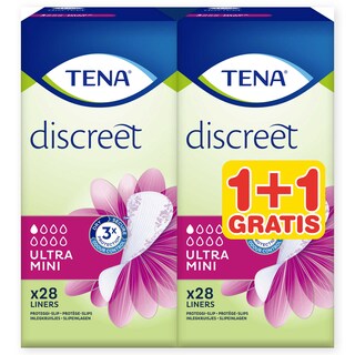 Tena | Lady | Protège-slips | Incontinence | Ultra mini | 1+1 
