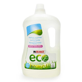 Delhaize | Eco | Lessive liquide | Concentré | Magnolia & lys | Recharge | 3L | 45 DS | Eco 