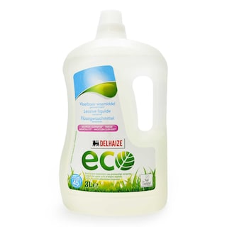Delhaize | Eco | Vloeibaar wasmiddel | Geconcentreerd | Magnolia & lelie | Navulling | 3L | 45 DS | Eco 