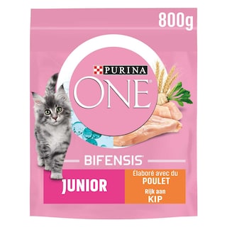 Purina ONE | Bifensis | Kattenvoeding | Junior | Brokjes | Kip 