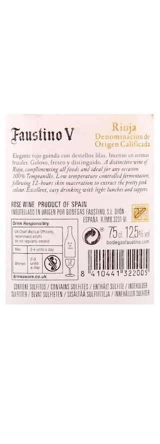 Espagne - Spanje | Rioja D.O.C. | Faustino V Tempranillo 2018 