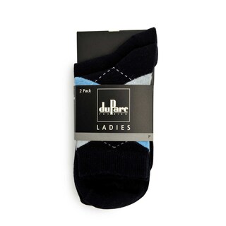 duParc | Chaussettes dames | navy intarsia | 35/38 