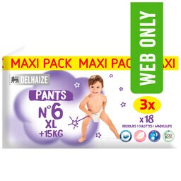 Delhaize, Culottes, Taille 7, Eco, 18 pc