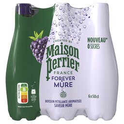 Maison Perrier | Forever | Eau aromatisée | Pétillante | Mûres | PET 6 x 50 cl