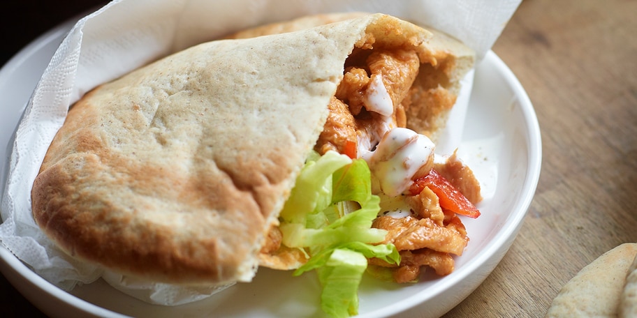 Pita met paprika’s