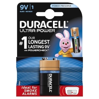 Duracell | Pile | Ultra power | Alkaline | 9V 