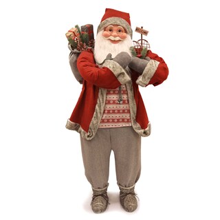 Delhaize | Kerstman Met Ski 152cm 