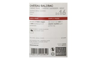 France - Frankrijk | Bordeaux - Médoc | Château Balirac 2016 