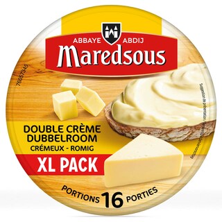 Maredsous | Fromage à tartiner | Double Crème | 16 P 16 x 16 gr