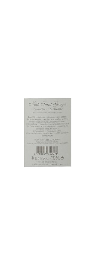 France - Frankrijk | Bourgogne - Côte de Nuits | Nuits Saint Georges 1er Cru Les Poulettes 14 