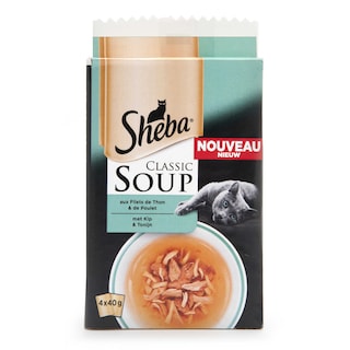 Sheba | Aliment chat | Soupe | Poulet Thon 