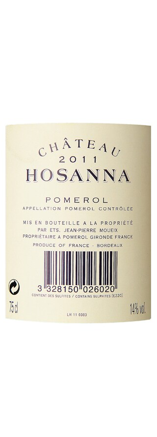 France - Frankrijk | Bordeaux- Pomerol | Château Hosanna 2011 | Rood 