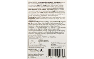 Delhaize | Plant-Based | Burger | Groenten | Vegan | Bio 160 gr