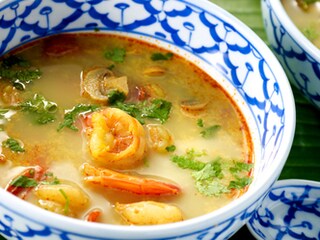 Tom Yam Kung (soupe aux crevettes et à la citronnelle)