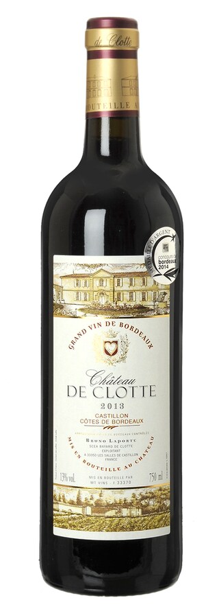 FR BORDEAUX CASTILLON | Château de Clotte 2013 Rouge 