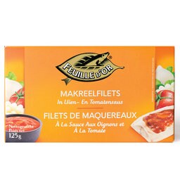 Maqurereaux | Filets | Sauce tomate-oignon