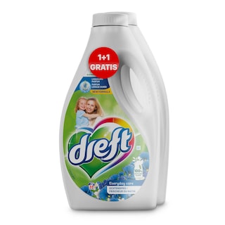 Dreft | Lessive | Liquide | Fraîcheur matin | 1.6L | 32 DS | 1+1 