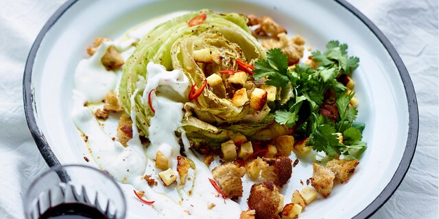 Salade iceberg au four