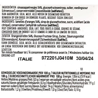 Delhaize | Gekonfijte Sinaasrepels 125 gr